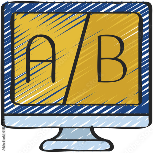 AB Testing Computer Icon