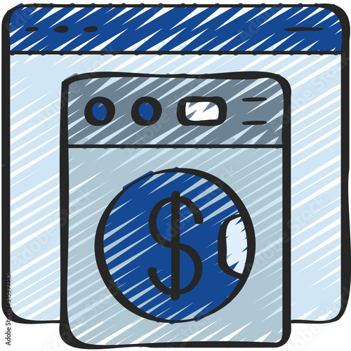 Online Money Laundering Icon