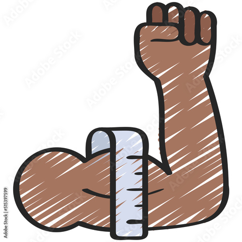 Measure Biceps Icon