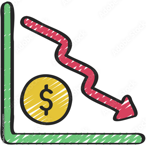 Financial Crash Icon