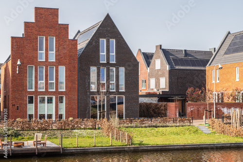 New modern residential buildings in the Vathorst district in Amersfoort. photo