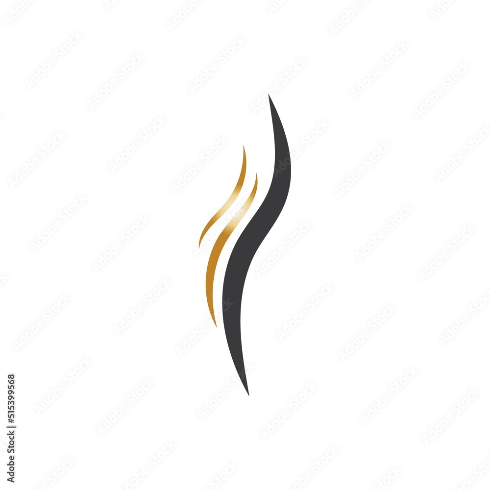 hair wave logo vector illustration design hair wave logo vector illustration design