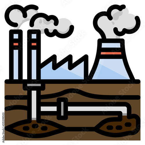 carbon dioxide line icon