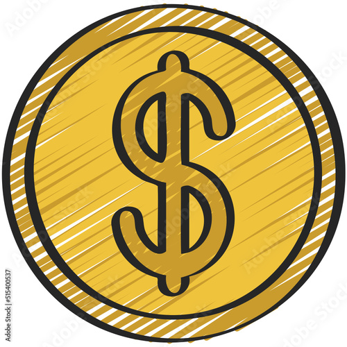 Dollar Coin Icon