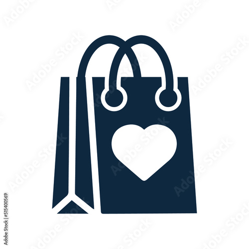 Buy, gift, shopping bag icon. Simple editable vector graphics.