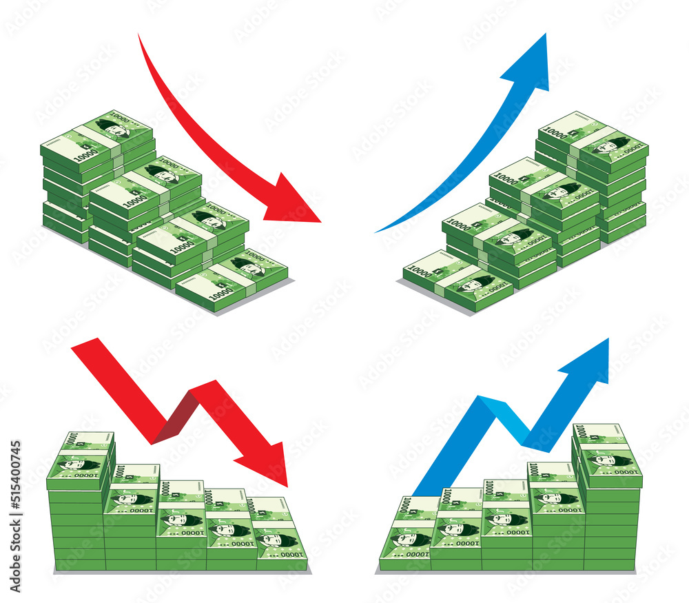 korean-currency-set-of-banknotes-in-the-shape-of-a-staircase-korean