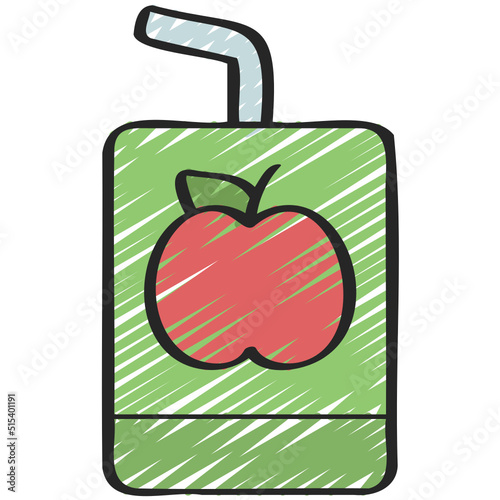 Apple Juice Box Icon