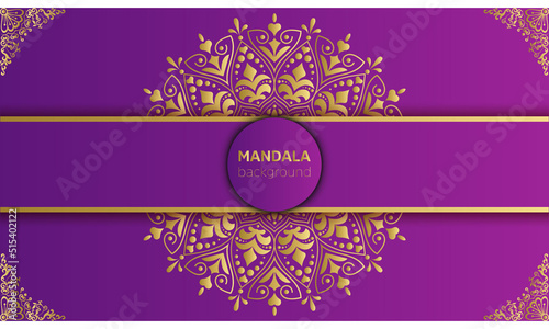 Luxury ornamental islamic mandala background design.