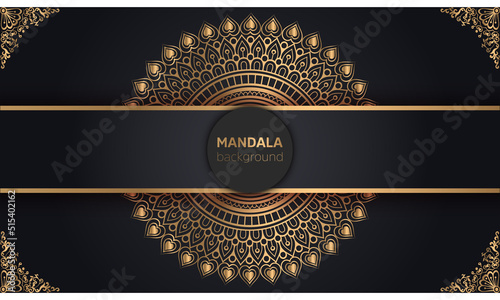 Abstract beautiful decorative background with mandala ornaments.