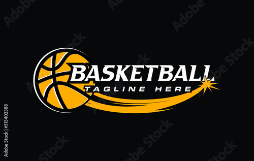 Basketball logo vector graphic for any business especially for sport team, club, community.