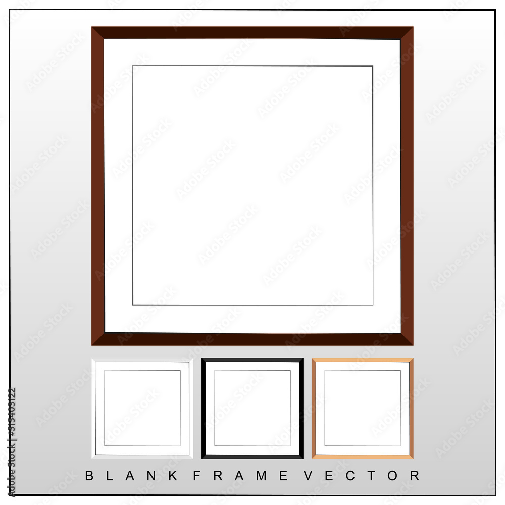 Moldura em branco para aplicação de imagem decorativa 