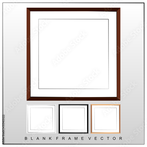 Moldura em branco para aplicação de imagem decorativa 