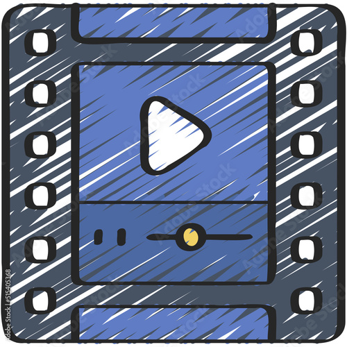 Video Film Strip Icon