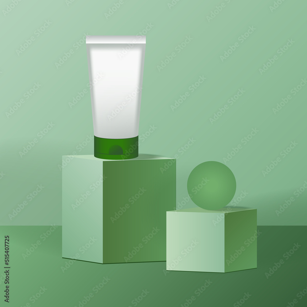 3d background beauty products with platform. 3d background beauty products with platform.
