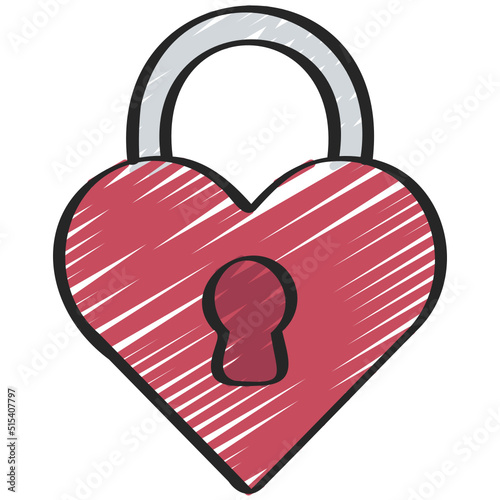 Heart Lock Icon