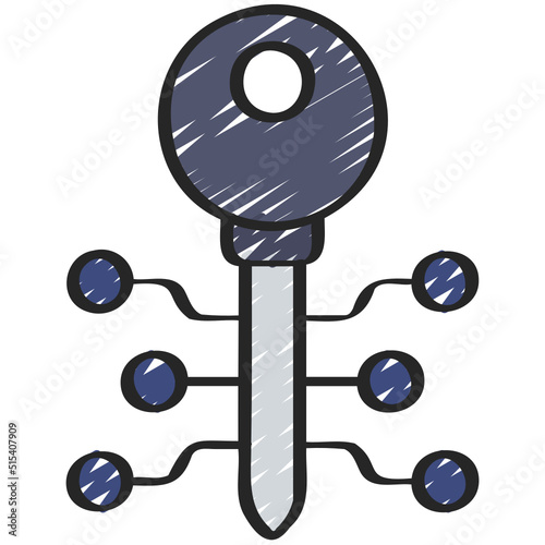 Cyber Key Icon