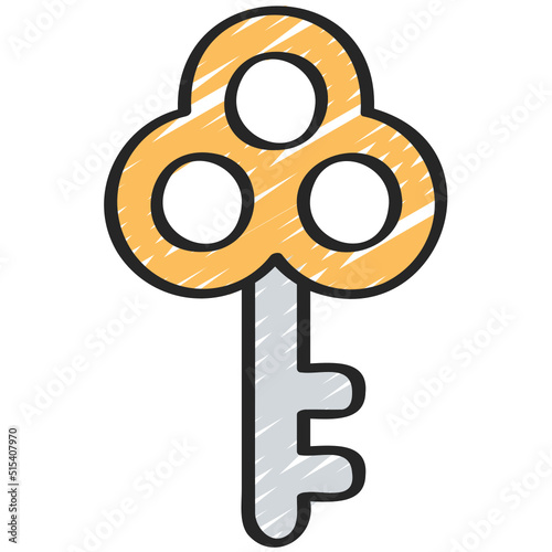 Triple Circle Key Icon