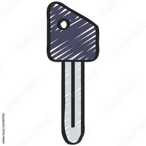 Cut Off Rectangle Key Icon