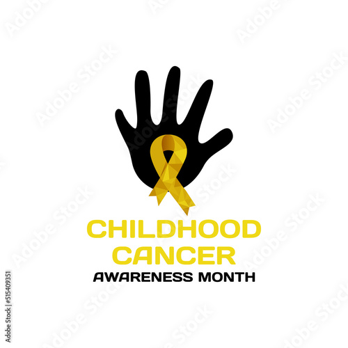 Childhood cancer awareness month vector design