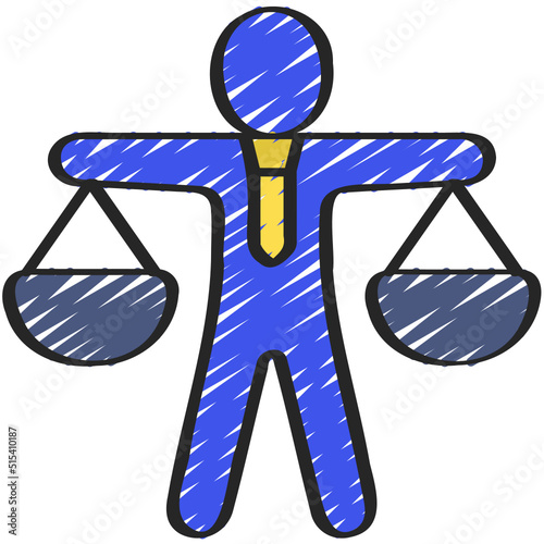 Weighing Scales Person Icon