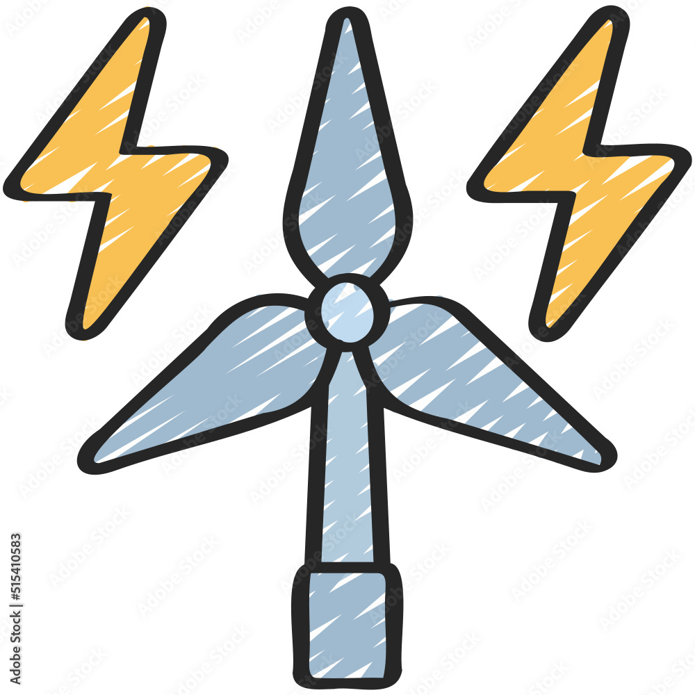 Wind Turbine Power Icon