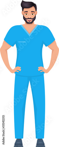 Man medic clipart design illustration