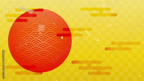 和風背景　和柄　正月