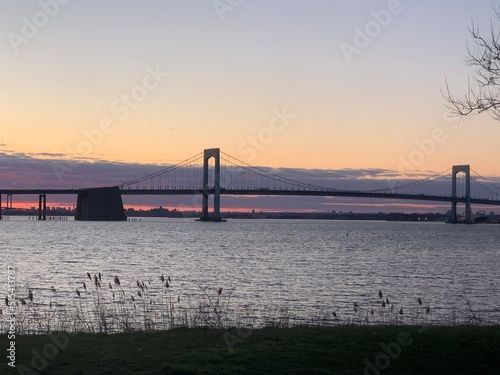 bridge at sunset