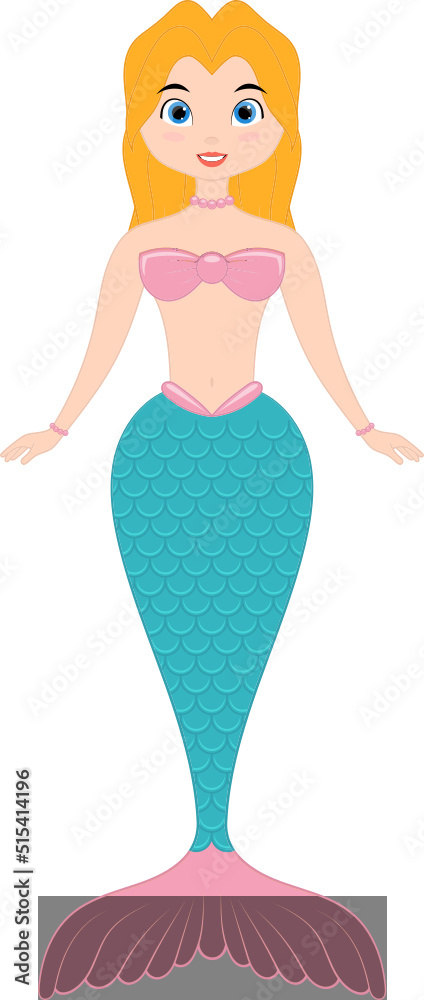 Mermaid clipart design illustration