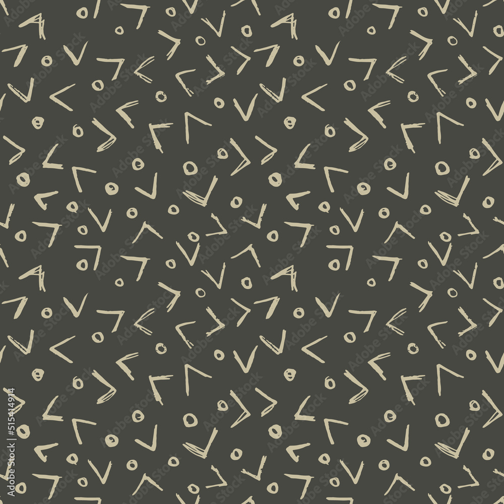 Vector Seamless Hand Drawn Scribble Pattern. Minimal Artistic Sketch Endless Print. Vector Seamless Hand Drawn Scribble Pattern. Minimal Artistic Sketch Endless Print.