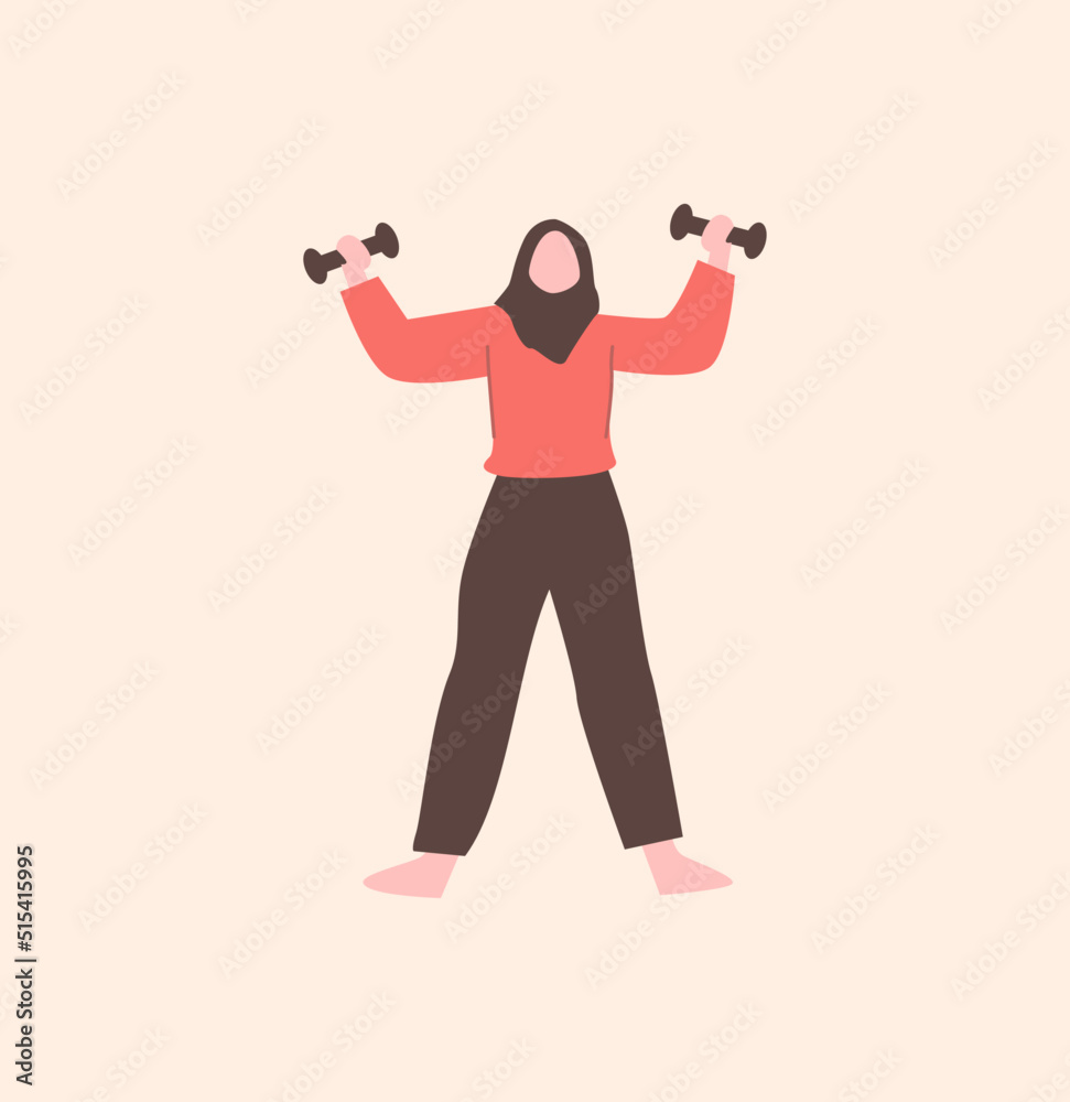 person with dumbbell person with dumbbell