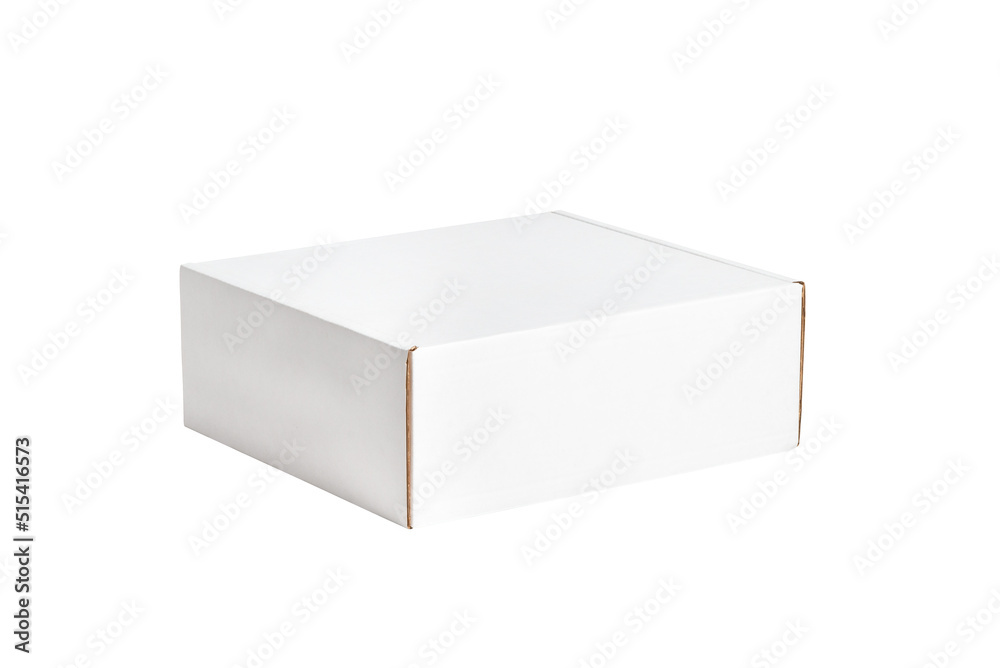 Empty brown carton cardboars box, isolated. Empty brown carton cardboars box, isolated.