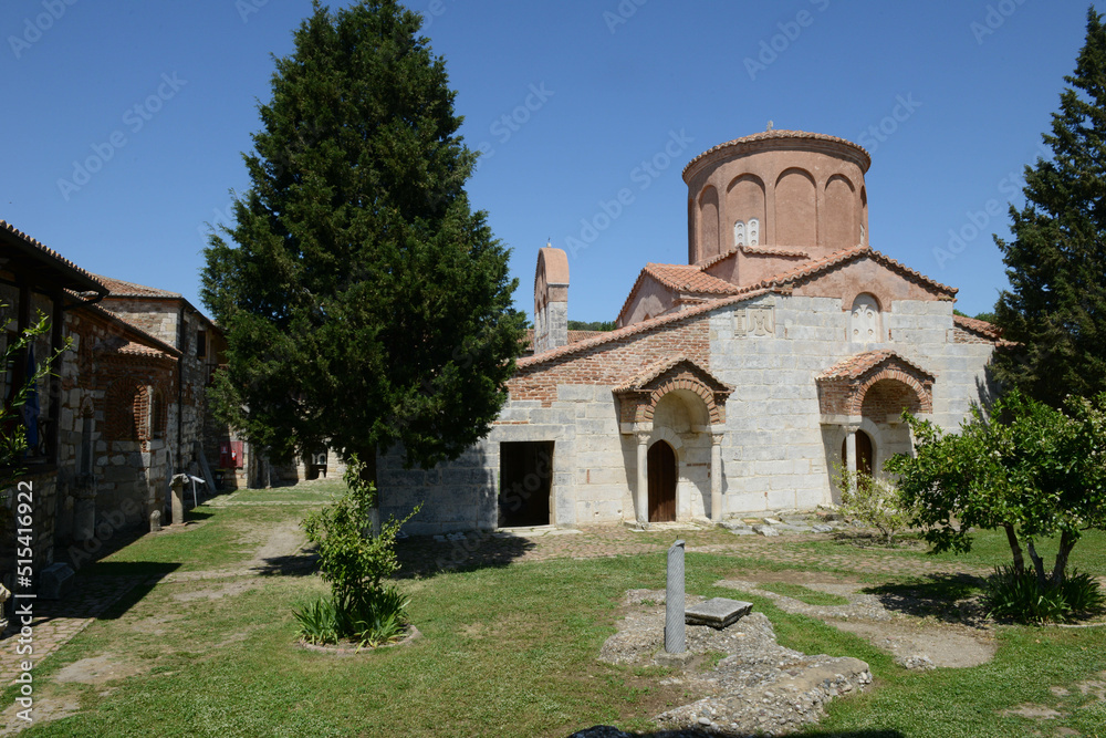 Church of the archaeological park at Apollonia in Albania