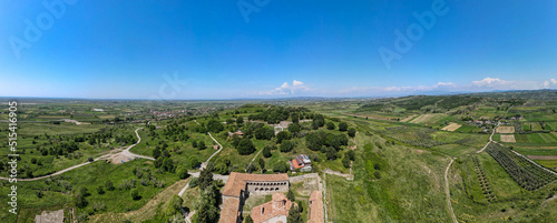 Drone view at the roman archaeological park of Apollonia in photo