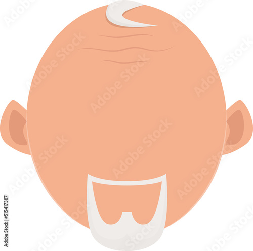 Old man clipart design illustration