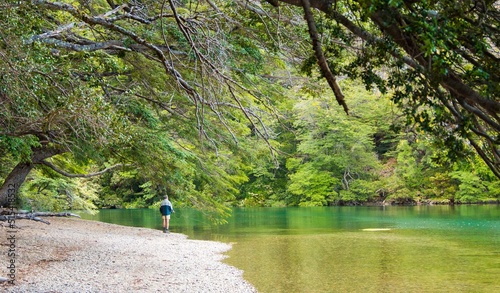 Pescador en la Patagonia