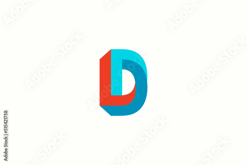impossible letter D. logotype letter D isolated white background Free Download impossible letter D. logotype letter D isolated white background - GFXLoad