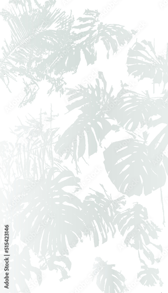 Fototapeta premium shadows, overlay effects mock up, leaf of plants, natural interior light, vector illustration