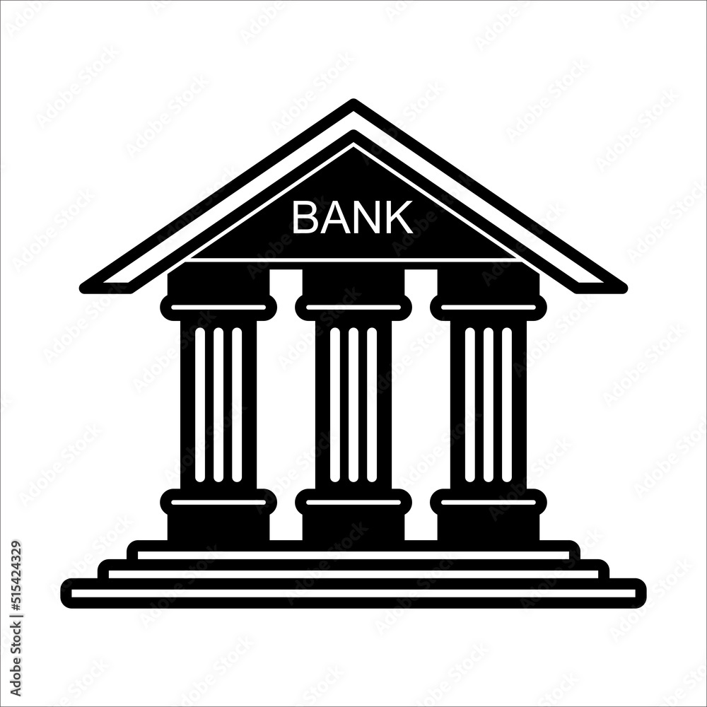 bank icon vector design template bank icon vector design template