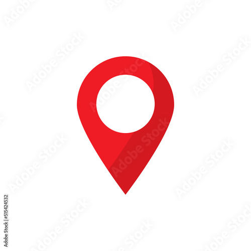 Free Download Red location point pin icon, Vector. - GFXLoad