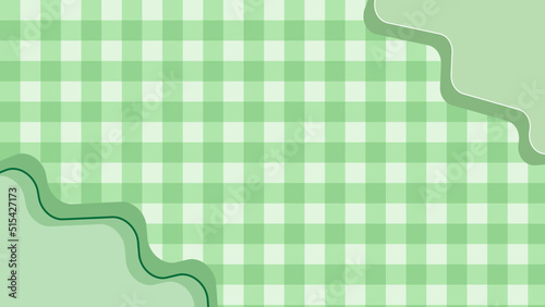 big green gingham, checkerboard aesthetic checkers frame background illustration, perfect for wallpaper, backdrop, postcard, background