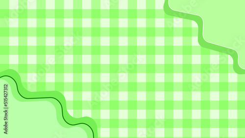big green gingham, checkerboard aesthetic checkers frame background illustration, perfect for wallpaper, backdrop, postcard, background