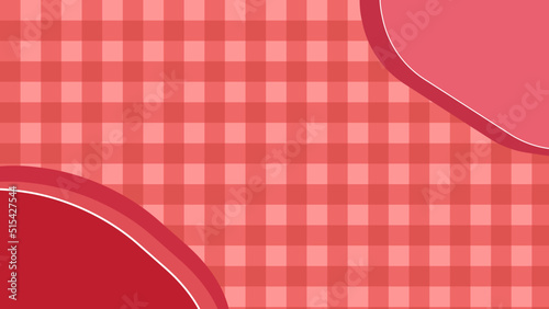 big red gingham, checkerboard aesthetic checkers frame background illustration, perfect for wallpaper, backdrop, postcard, background