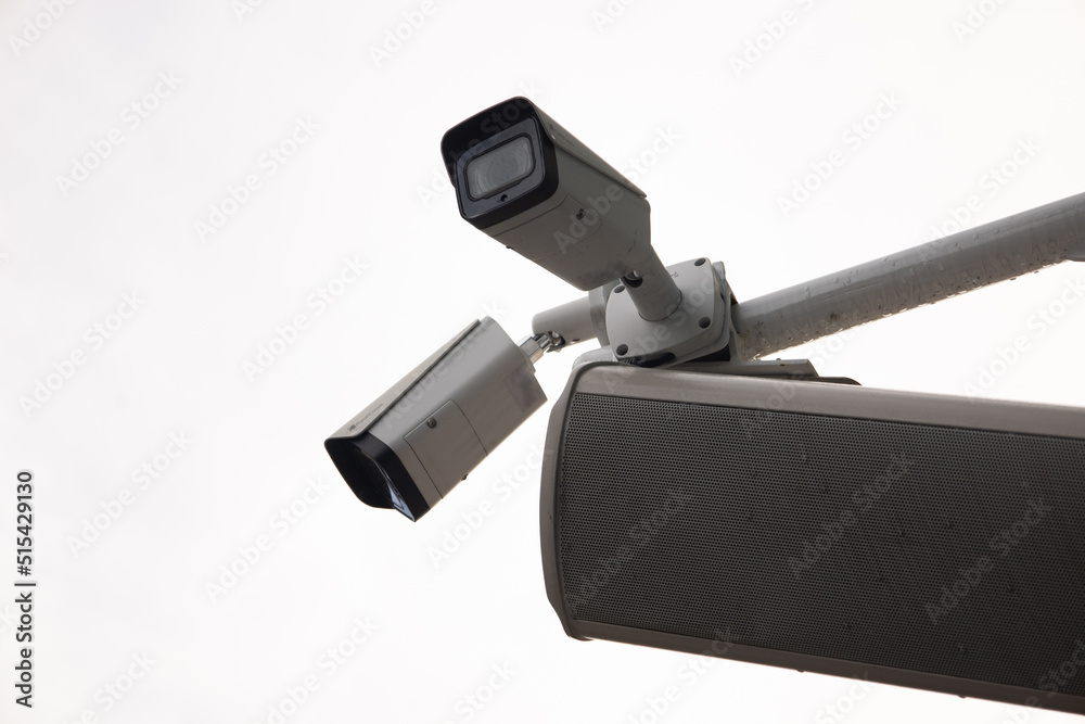 CCTV tool on background, Equipment for security system
