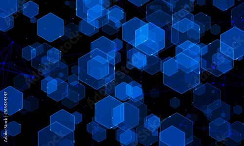 hexagon background very cool