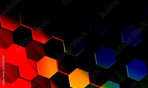 hexagon background very cool