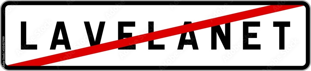 Panneau sortie ville agglomération Lavelanet / Town exit sign Lavelanet Panneau sortie ville agglomération Lavelanet / Town exit sign Lavelanet
