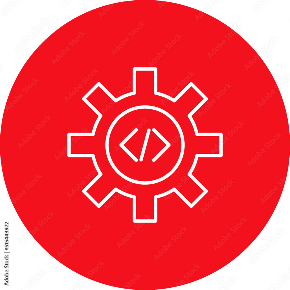 Unique Code Optimization Vector Icon Unique Code Optimization Vector Icon