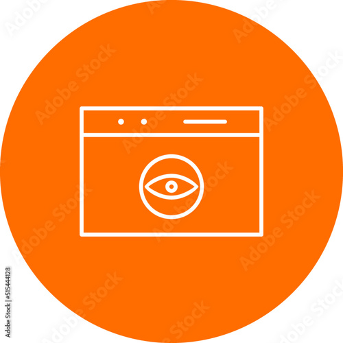 Unique Web Visibility Vector Icon