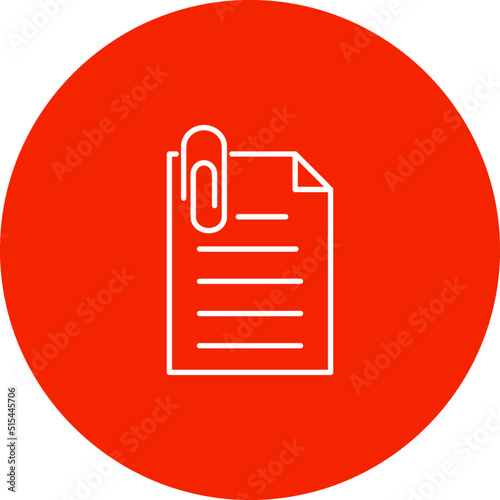 Unique Attachment Vector Icon